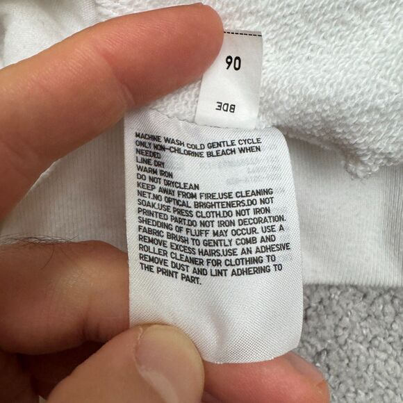 Uniqlo UT x Verdy Pullover Rise Again Hoodie Graphic Sweatshirt Mens Large White - Picture 11 of 16